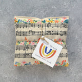 Floral Song Sheet Music Lavender Sachet Bundle