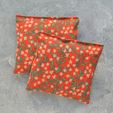 Red & Green Holiday Floral Lavender Sachet Bundle