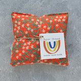 Red & Green Holiday Floral Lavender Sachet Bundle