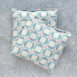 Cane Blocks in Sky Blue Lavender Sachet Bundle