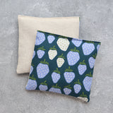 Giant Strawberries in Blue Cotton Lavender Sachet Bundle