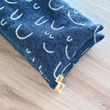 Curves Oversized Eye Pillow in Peacock Linen