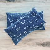 Curves Oversized Eye Pillow in Peacock Linen