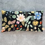 Strawberry Fields Oversized Eye Pillow in Canvas - Black