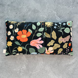 Strawberry Fields Oversized Eye Pillow in Canvas - Black