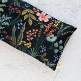 Oversized Eye Pillow in Amalfi Herb Garden Canvas Black