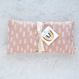 Rose Dash Linen Oversized Eye Pillow
