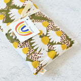 Oversized Eye Pillow in Coneflower - White