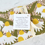 Oversized Eye Pillow in Coneflower - White