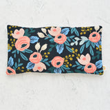 Oversized Eye Pillow in Rosa Floral Black Canvas