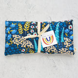 Oversized Eye Pillow in Blue Bank Flora Cotton