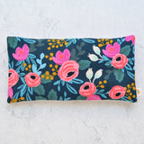 Oversized Eye Pillow in Rosa Floral Canvas Navy