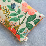 Weighted Eye Pillow in Poppy Fields Natural Canvas