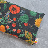 Weighted Eye Pillow in Poppy Fields Black Canvas