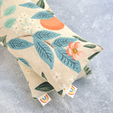 Weighted Eye Pillow in Citrus Grove Natural Canvas Botanical