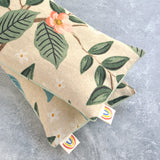 Weighted Eye Pillow in Citrus Grove Natural Canvas Botanical