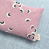 Weighted Eye Pillow in Black Eyed Peas Mauve Canvas