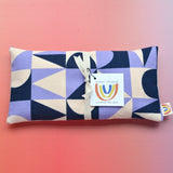 Weighted Eye Pillow in Purple Building Blocks Canvas