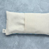 Weighted Eye Pillow in Green and Blue Cabana Stripe Cotton