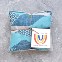 Lavender Sachet Bundle in Landscape in Blue Cotton