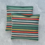 Festive Stripe Evergreen Cotton Lavender Sachet Bundle