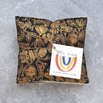 Golden Primavera Floral on Black Lavender Sachet Bundle