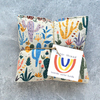 Desert Cacti Cotton Lavender Sachet Bundles