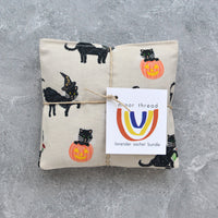 Halloween Cats & Pumpkins Lavender Sachet Bundle