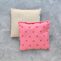 Red Hearts on Pink Lavender Sachet Bundle