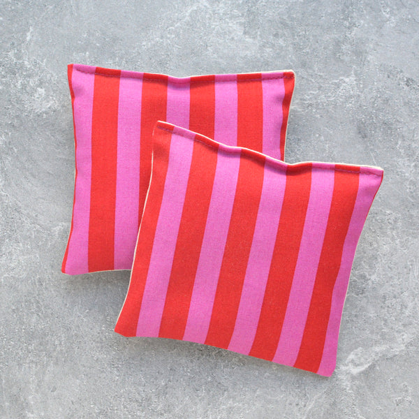 Lavender Sachet Bundle - Deep Pink Cabana Stripes