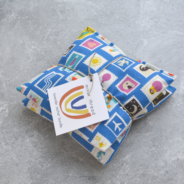 Stamp Icons in Royal Blue Lavender Sachet Bundle