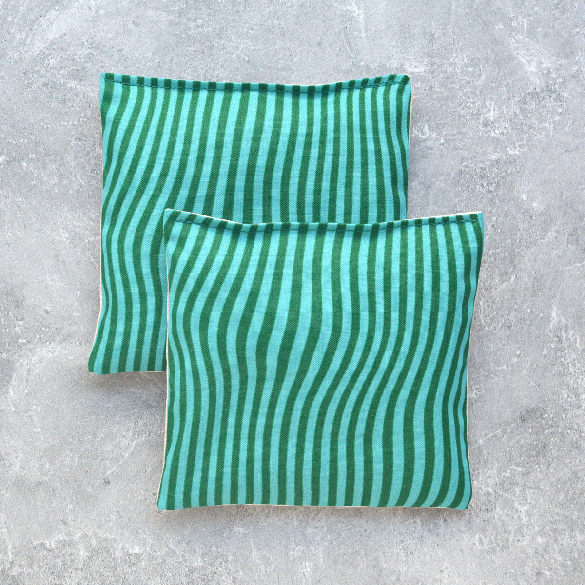 Blue & Greeen Wavy Stripes Lavender Sachet Bundle – Minor Thread
