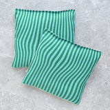 Blue & Greeen Wavy Stripes Lavender Sachet Bundle