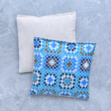 Blue Granny Squares Cotton Lavender Sachet Bundle