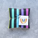 Black Rainbow Stripes Lavender Sachet Bundle