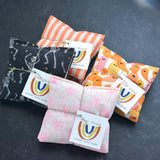 Lavender Sachet Bundle in Skeleton Party Black Cotton Halloween