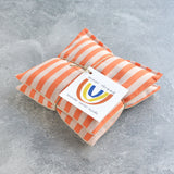 Lavender Sachet Bundle in Orange Crème Cabana Stripe Halloween