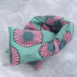 Weighted Neck Wrap in Green and Pink Daisy Canvas