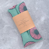 Weighted Neck Wrap in Green and Pink Daisy Canvas