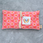 Weighted Eye Pillow in Field of Flowers Sorbet Pink Cotton