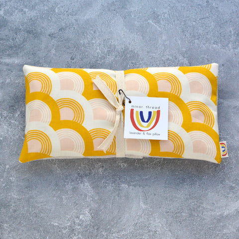 Nightlights in Goldenrod Weighted Flax Eye Pillow