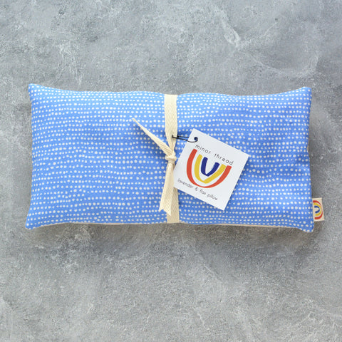 Weighted Eye Pillow in Periwinkle Blue Moonscape