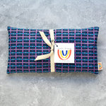 Trellis in Navy Cotton Weighted Eye Pillow