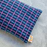 Trellis in Navy Cotton Weighted Eye Pillow