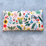 Curio Floral in Blush Pink Cotton Weighted Eye Pillow