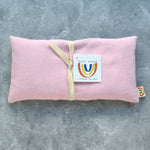 Soft Pink Linen Weighted Eye Pillow