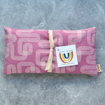 Linear Curve in Purple Weighted Eye Pillow