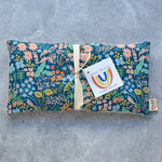 Meadow Blue Floral Linen Weighted Eye Pillow