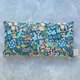Meadow Blue Floral Linen Weighted Eye Pillow