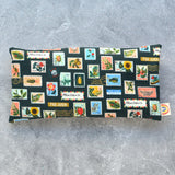 Botanical Postage Stamps Weighted Eye Pillow